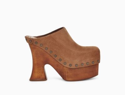 UGG Eckhaus Latta Boogie Platform Női Magassarkú - Chestnut/Barna, 8263LF